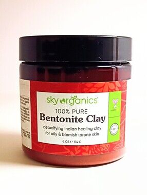 NEW & FACTORY SEALED | Sky Organics 100% Pure Bentonite Clay – 4 oz (114 g)